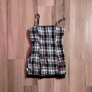 F21 Plaid Mini Dress